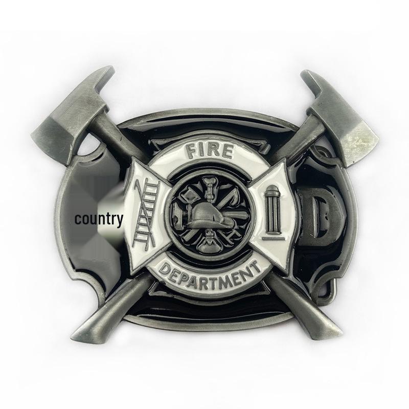 Trendy Fire Department Alloy Belt Buckle