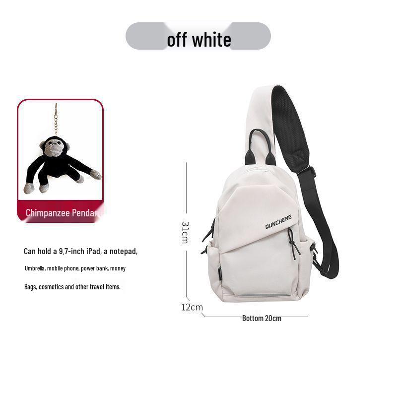 Men's Lightweight Mountaineering Single Shoulder Bag - Crossbody Chest Pack for Climbing, Cycling, and Casual Use