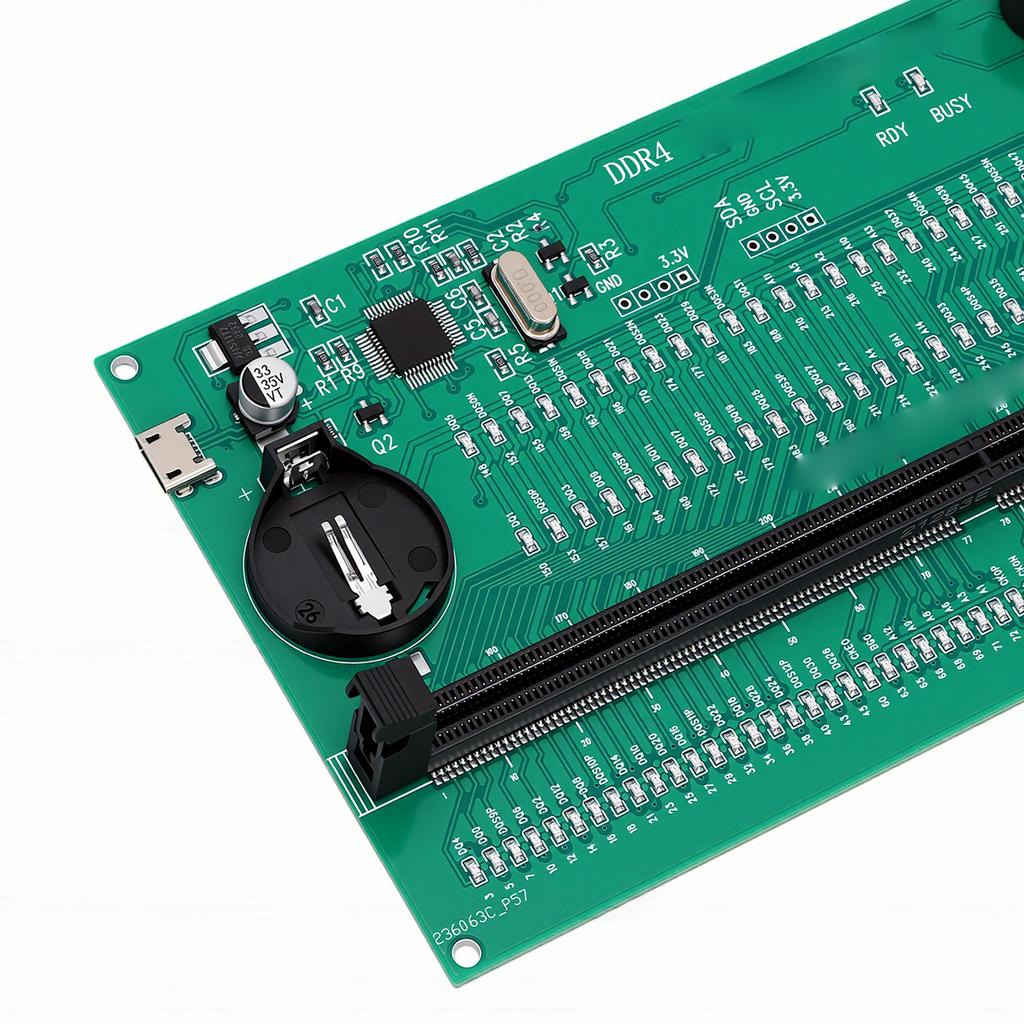RAM-Speicher-Testkarte für Desktop-Computer DDR4 Diagnose-Analysator mit LED-Licht SPD-Brennen Multifunktional für die Wartung