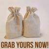 100Pcs 5.9 Inch X 8 Inch Natural Linen Burlap Bags with Jute Drawstring for Gift Bags Wedding Party Favors Jewelry Pouch