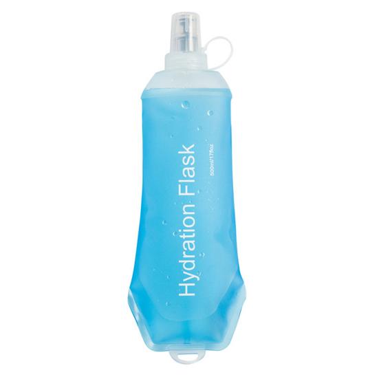 TPU Collapsible Soft Water Bottle Flask Food Grade BPA Free Leakproof Foldable Outdoor Sports Hydration Bottle