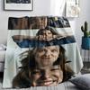 Millie Bobby Brown Printed Flannel Blanket, Soft Throw for Bedroom Sofa, Washable, Fan Merchandise, Great Gift.