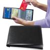 Large Wonder Wallet Capacity Change Card Pack Cardcase Pu Material Solid Color