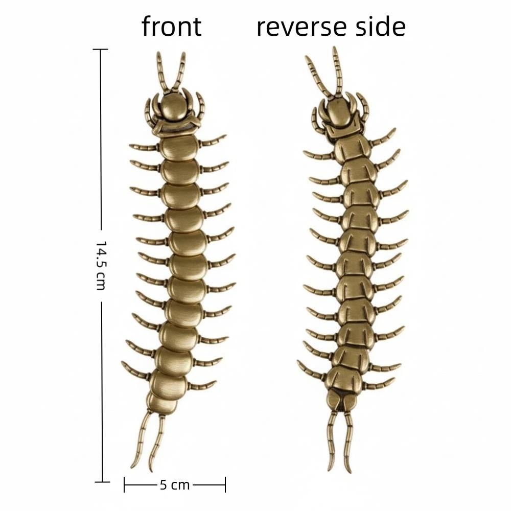1/2pcs Punk Style Centipede Button Cover Metal Button Clip-On Centipede Button Clip for Shirt Decor