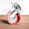 For Home Furniture Caster Wheels Swivel Plate Easy Navigation No Floor Marks 50kg Load Per Caster For Workbenches