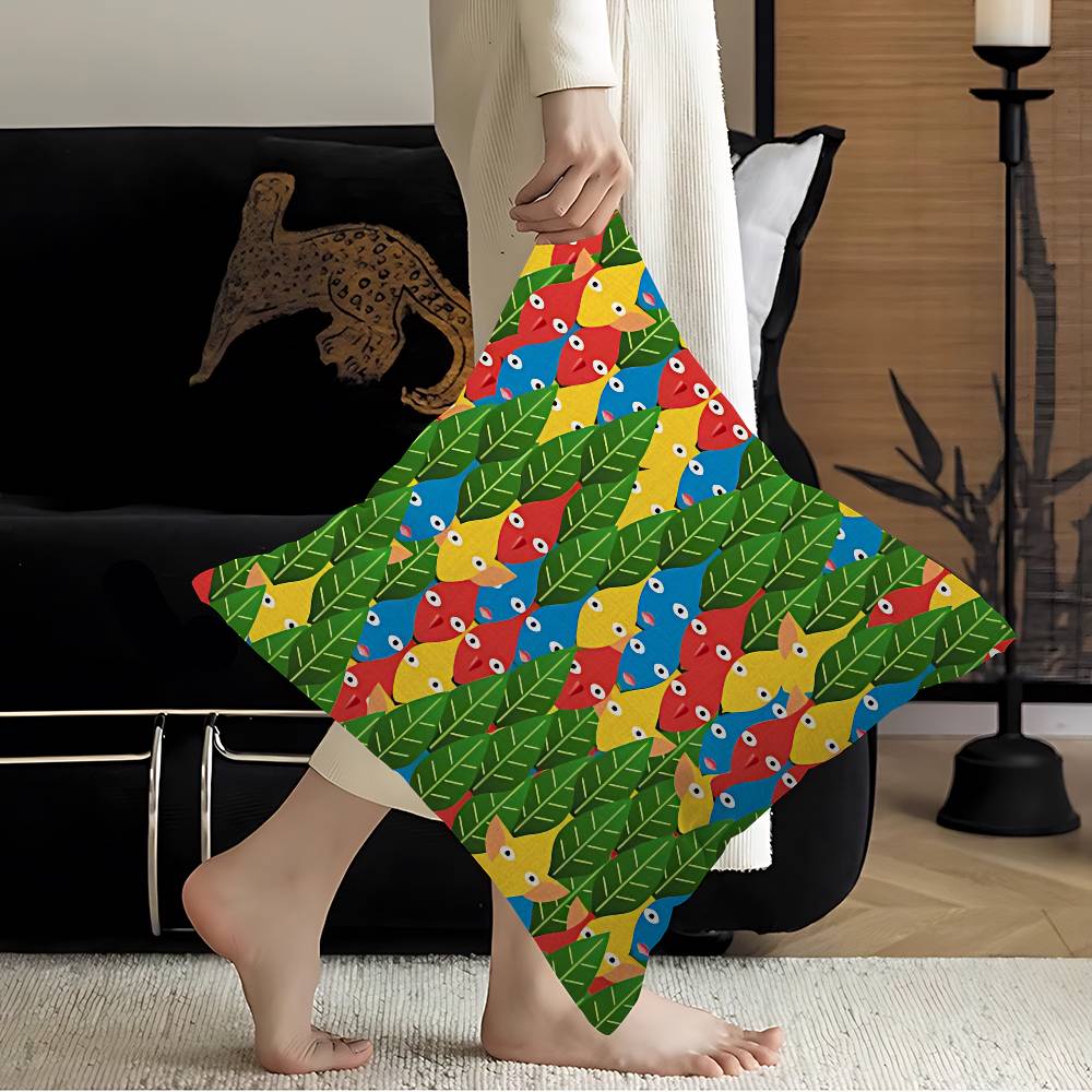 Classic Animation Pikmin Pillow Cushion Cover Pillowcase Living Room Sofa Home Decor