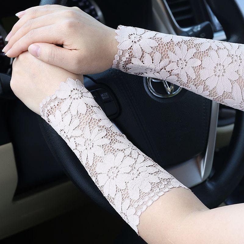 Scar Covering Tattoo Tattoo Sun Protection Female Lace Lace Wristband Decorative Cuff Thin Short Driving High Elastic Wristband