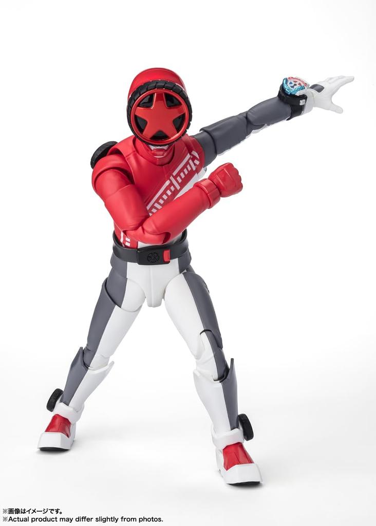 Bakujo Sentai Bunger Bun Rød ca 145 mm PVC ABS malt bevegelig figur SHFiguarts &