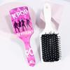 Brosse à cheveux coussin de massage K-pop avec motif imprimé groupe de filles KPOP, cadeau parfait pour les fans de KPOP, Spécial pour les perruques en cheveux naturels