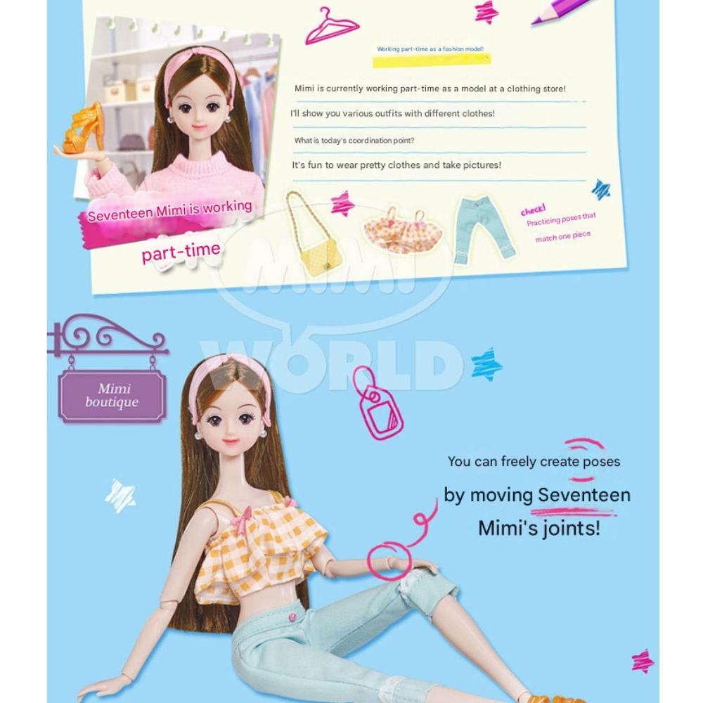 El trabajo de Mimi de Seventeen como Modelo de Moda en Tienda de Ropa