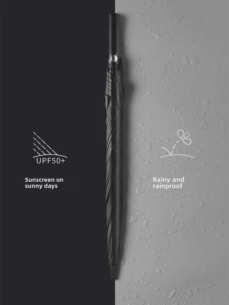 Men's Large Heavy-Duty Long Handle Golf Umbrella with Logo