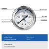 Dualshore YN-60Z Axial Oil-Filled Vibration-Proof Pressure Gauge