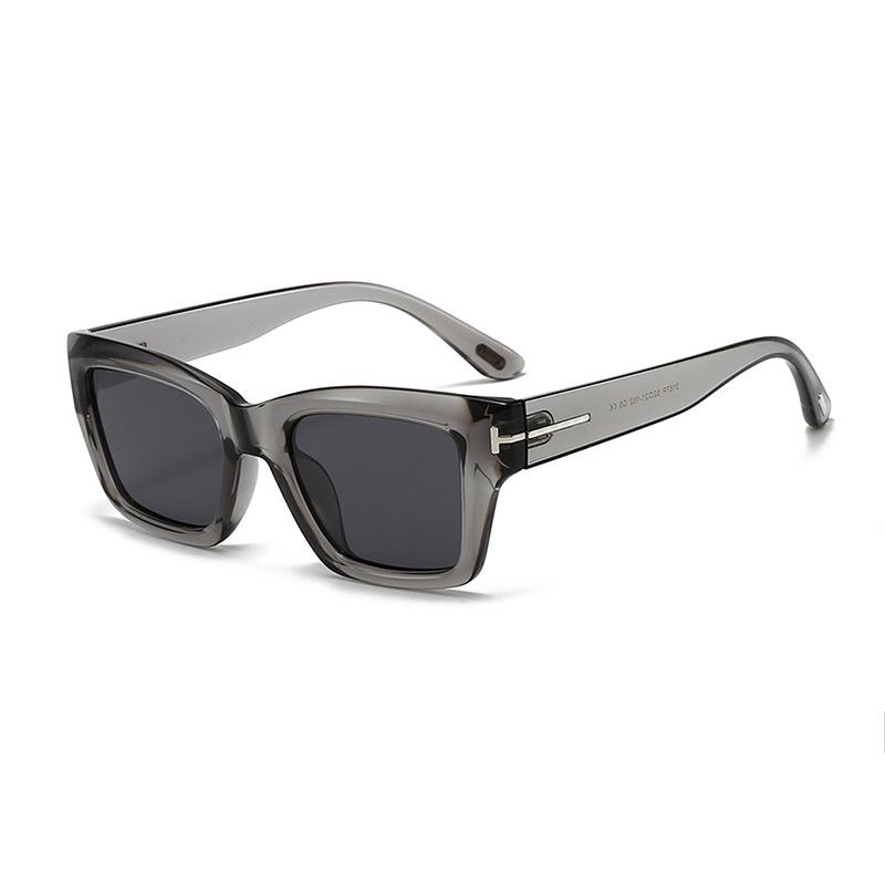 Occhiali da Sole Quadrati Polarizzati alla Moda Stile Coreano Unisex con Lenti Fotoromiche Grandi per Protezione UV