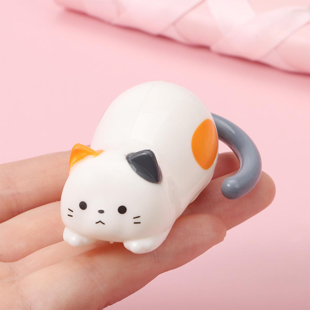 Stress Relief Clockwork Kitten Movable Toy Fidget Windup Kitten Stress Relief Toy  Home