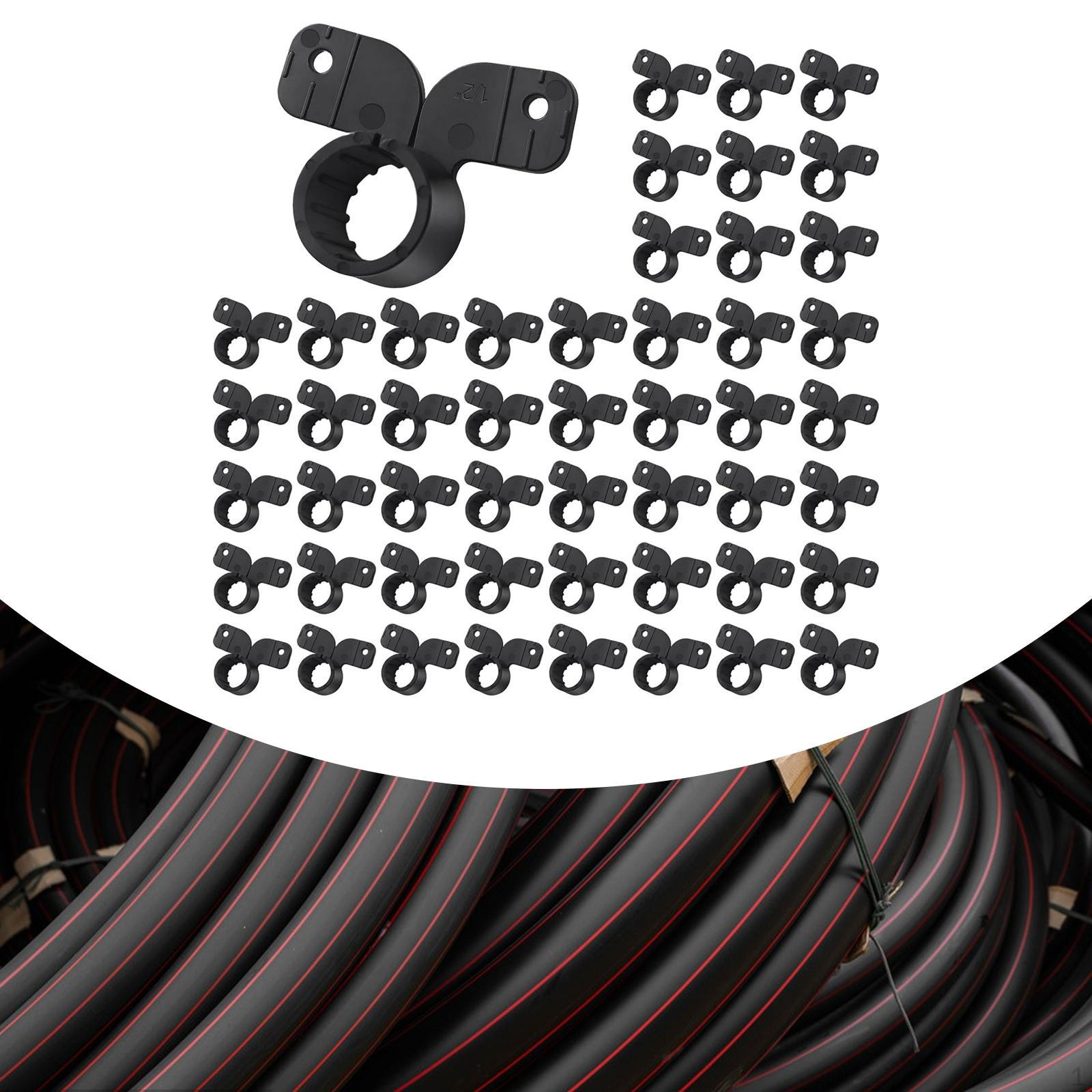 

50 шт. хомутов Pex, фитингов, многоцелевых кронштейнов для труб, простая установка, опоры для труб-бабочек 1.2inch