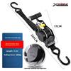 Auto Retractable Cargo Lashing Strap, Tightening Binding Belt for Luggage, Motorcycle Fixed Fastening Tie Down Straps