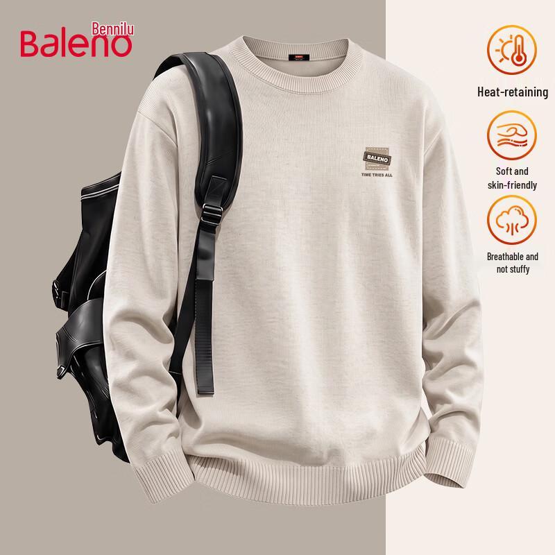 Baleno Men's Lazy Style Crew Neck Knit Pullover