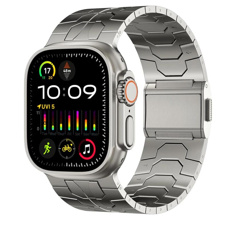 Magnetic Stainless Steel Strap For Apple Watch Band Series 10 46mm  Iron Man Watchband iWatch 9 Ultra 2 49mm 45mm 44mm 42mm