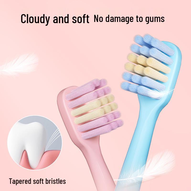 Teddy Bear Soft Bristle Toothbrush Set for Kids (3-10 Years) - 5-Pack, Daily Oral Care, In Stock
