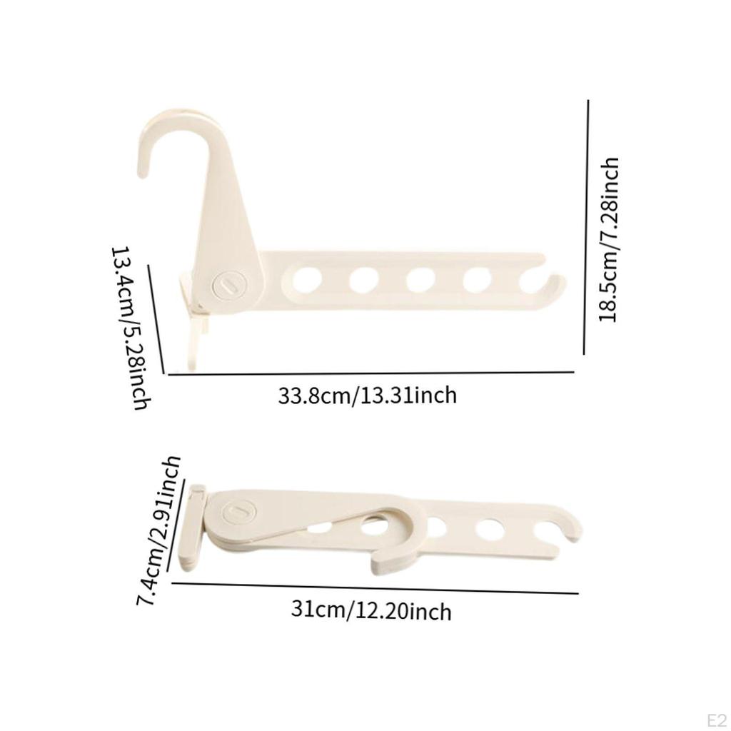 2x Foldable Clothes Hanger, Indoor Drying Rack Space Saving, Portable Laundry Room Hanging
