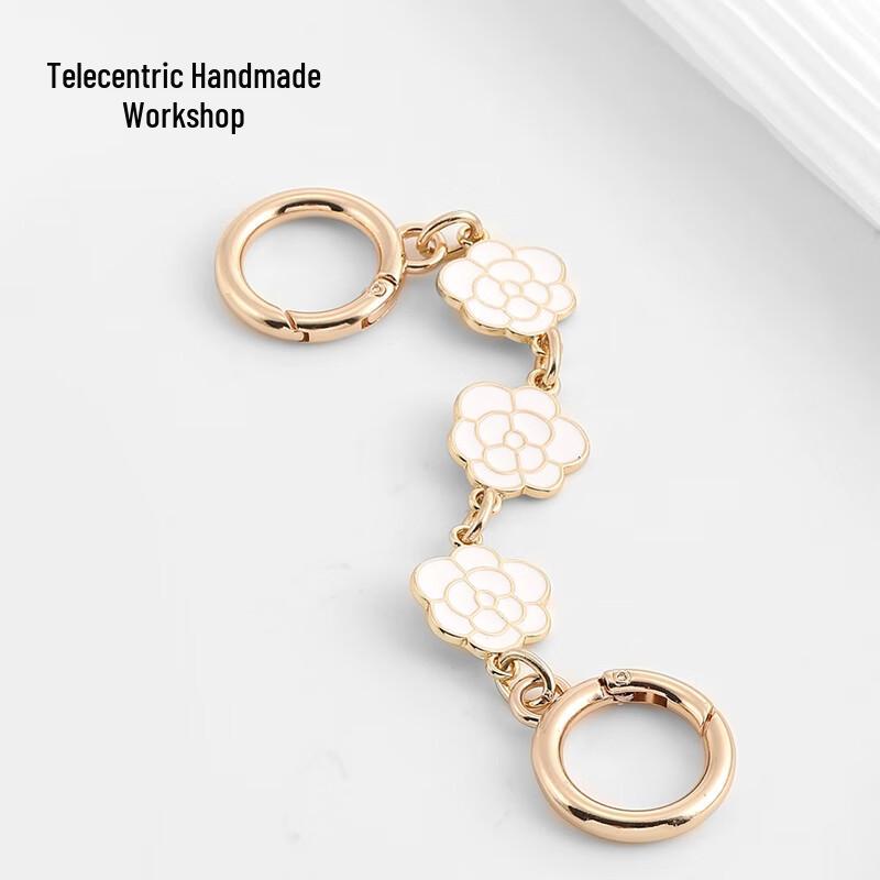 Coach Teri Bag Chain Extender with Camellia Charm