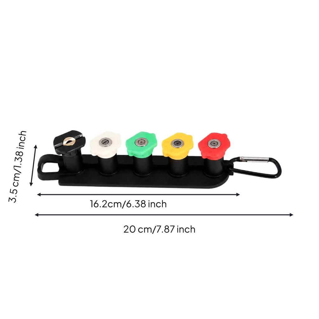 Highpressures Washer Spray Nozzles with Holder Compact Nozzle Portable for Vehicle