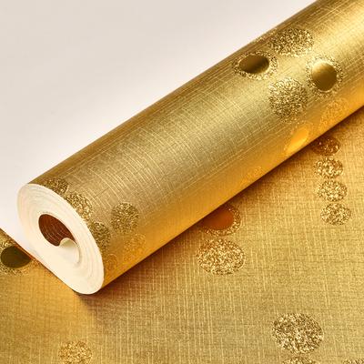 15 Style Gold Foil Wallpaper PVC Waterproof 3D Embossed KTV Bar Wall Ceiling Decor Wall Paper Mural