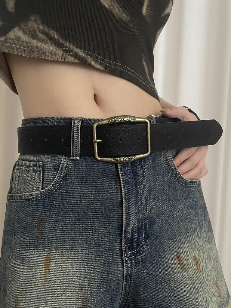 American Retro Belt Women'S Ethnic Style Belt With Jeans Belt Premium Brown