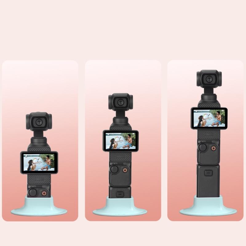 Adjustable Silicone Camera Holder Desktop Mount for Pocket 3 Cameras Stable For Vloggings Content Creation