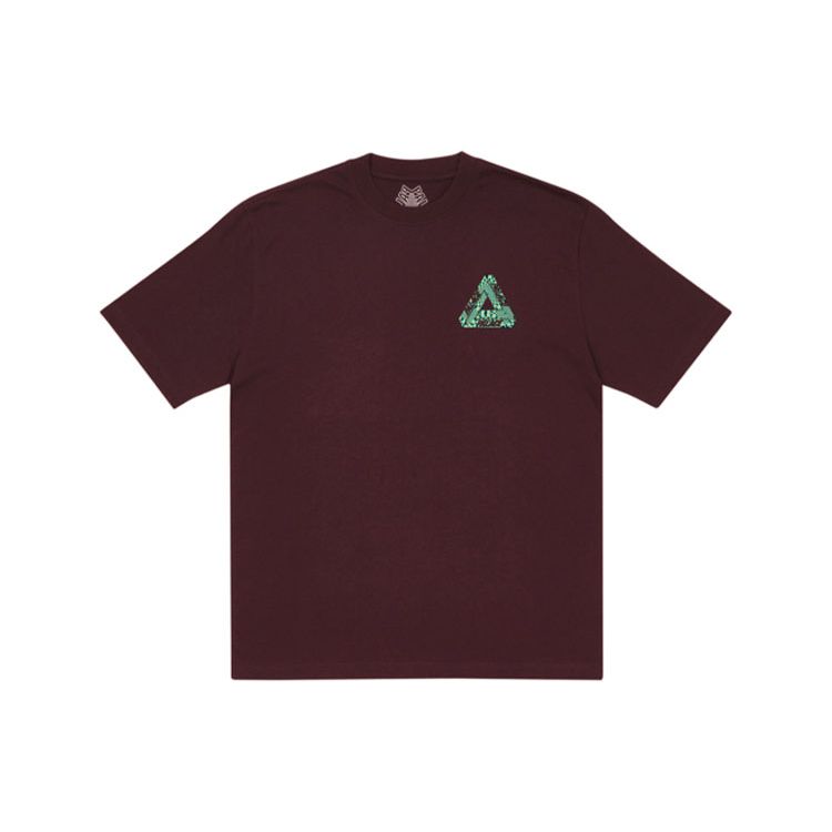 Palace Tri-Eye T-Shirt Burgundy Unisex Tops Purple P21TS241