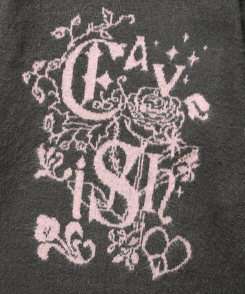 CAVISH Ivy Brushed Knit Sweater Charcoal(Cv2Efuk602A)