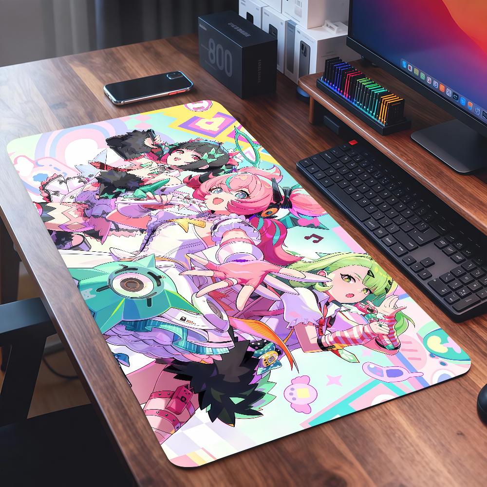 Zenless Zone Zero Angels of Delusion Mouse Pad Square Office Gaming Desk Mat Waterproof Non-Slip Rubber Decorative