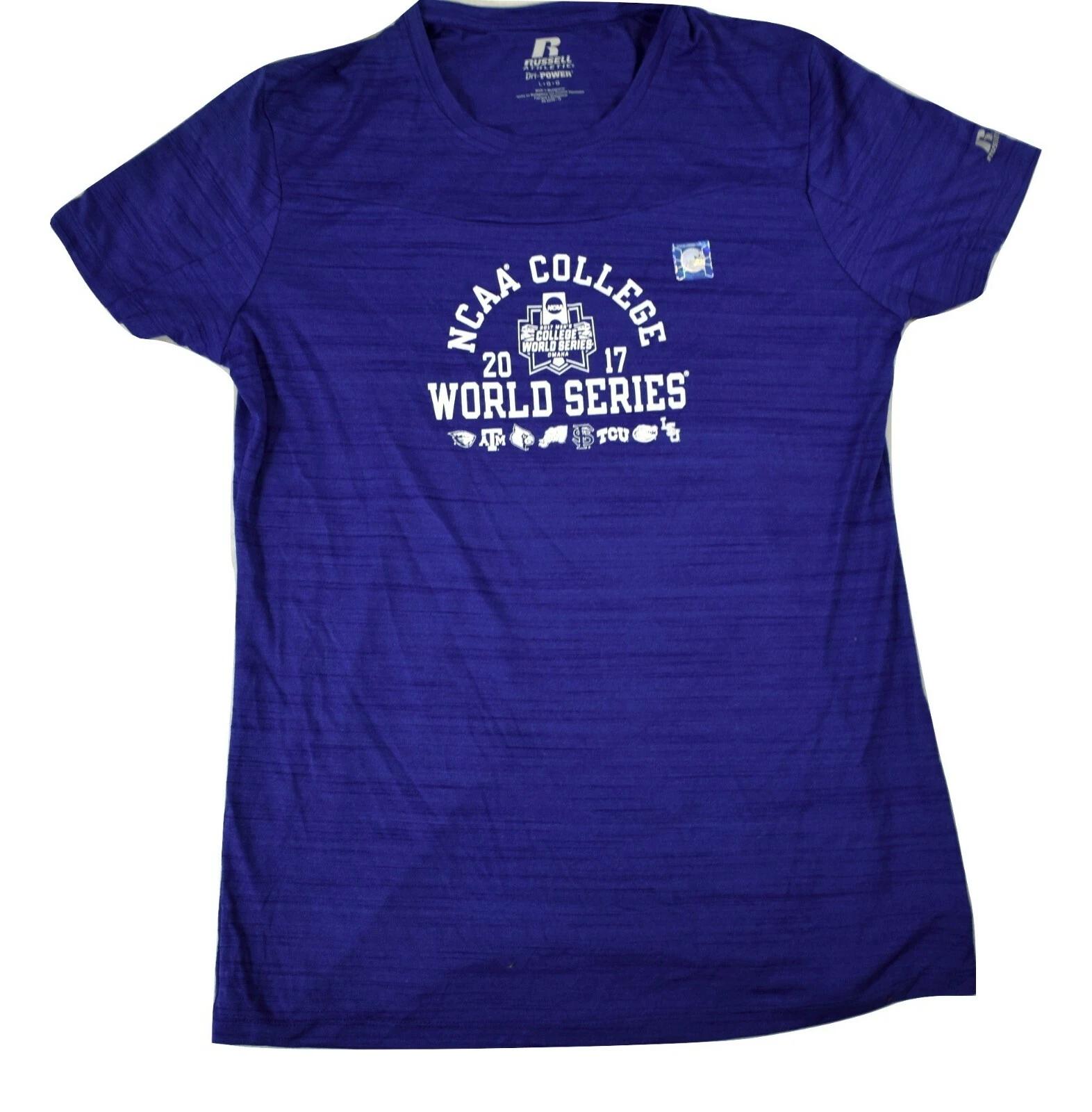 

Russell Athletic Womens 2017 College World Series Dri-Power Shirt New M, L XL