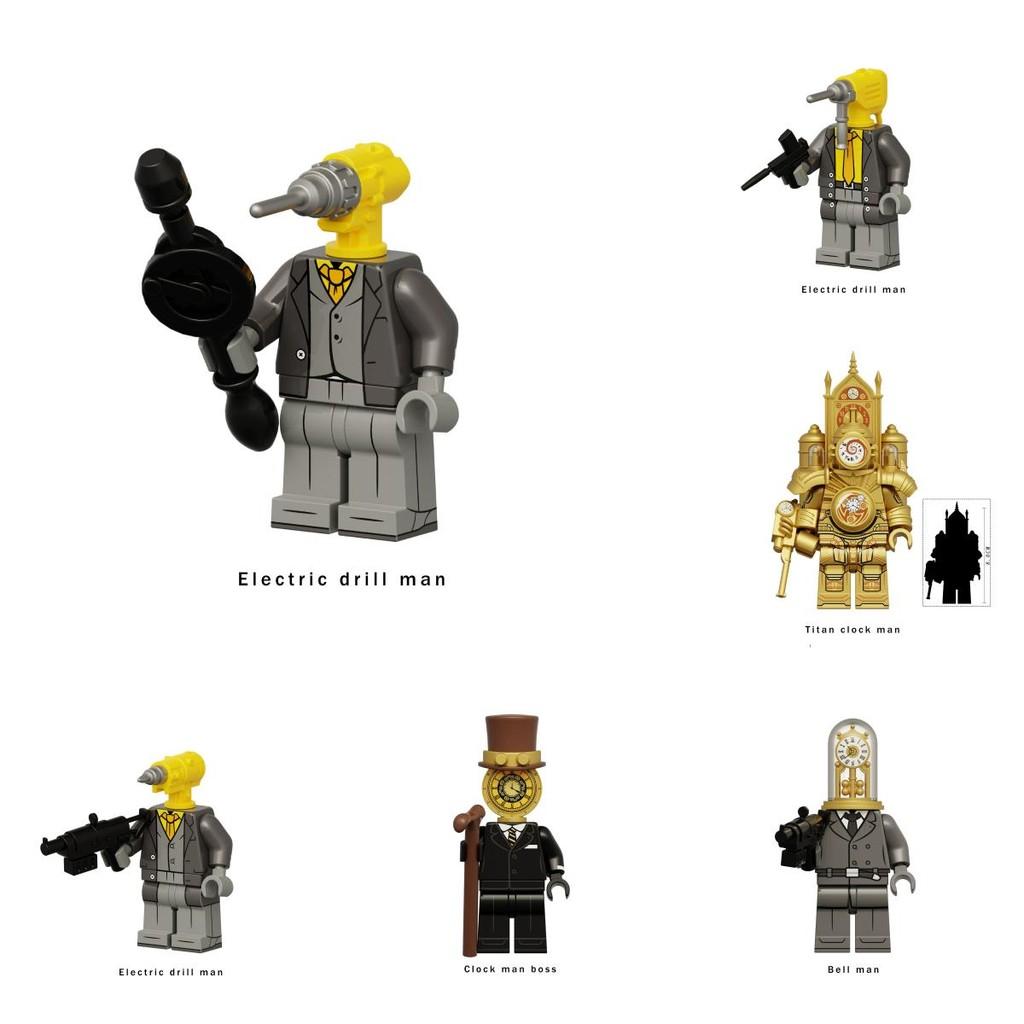 Skibidi Building Toilet Block Figurines Kids Assembly Toys Early Gift Education