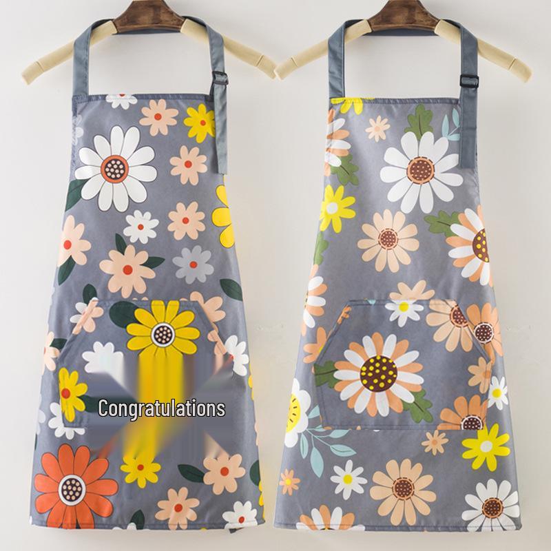 2025 Women's Fashion Waterproof and Oil-Proof Apron for Kitchen and Household Use