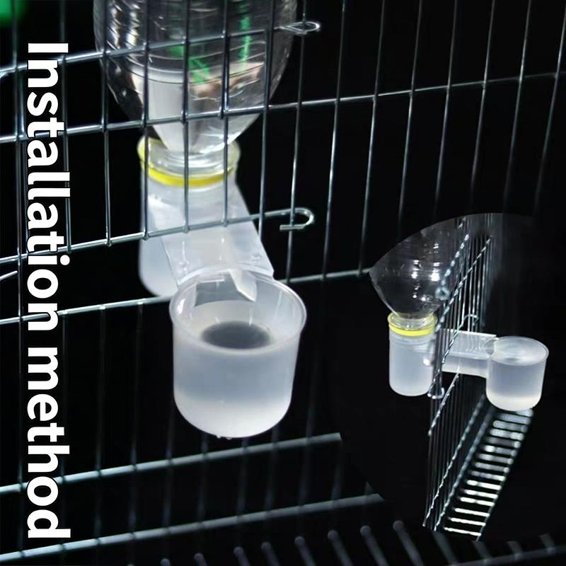 Plastic Pet Bird Drinker 500ml Feeder Water Bottle Cup for Cat Chicken Pigeon Durable Automatic Watering System