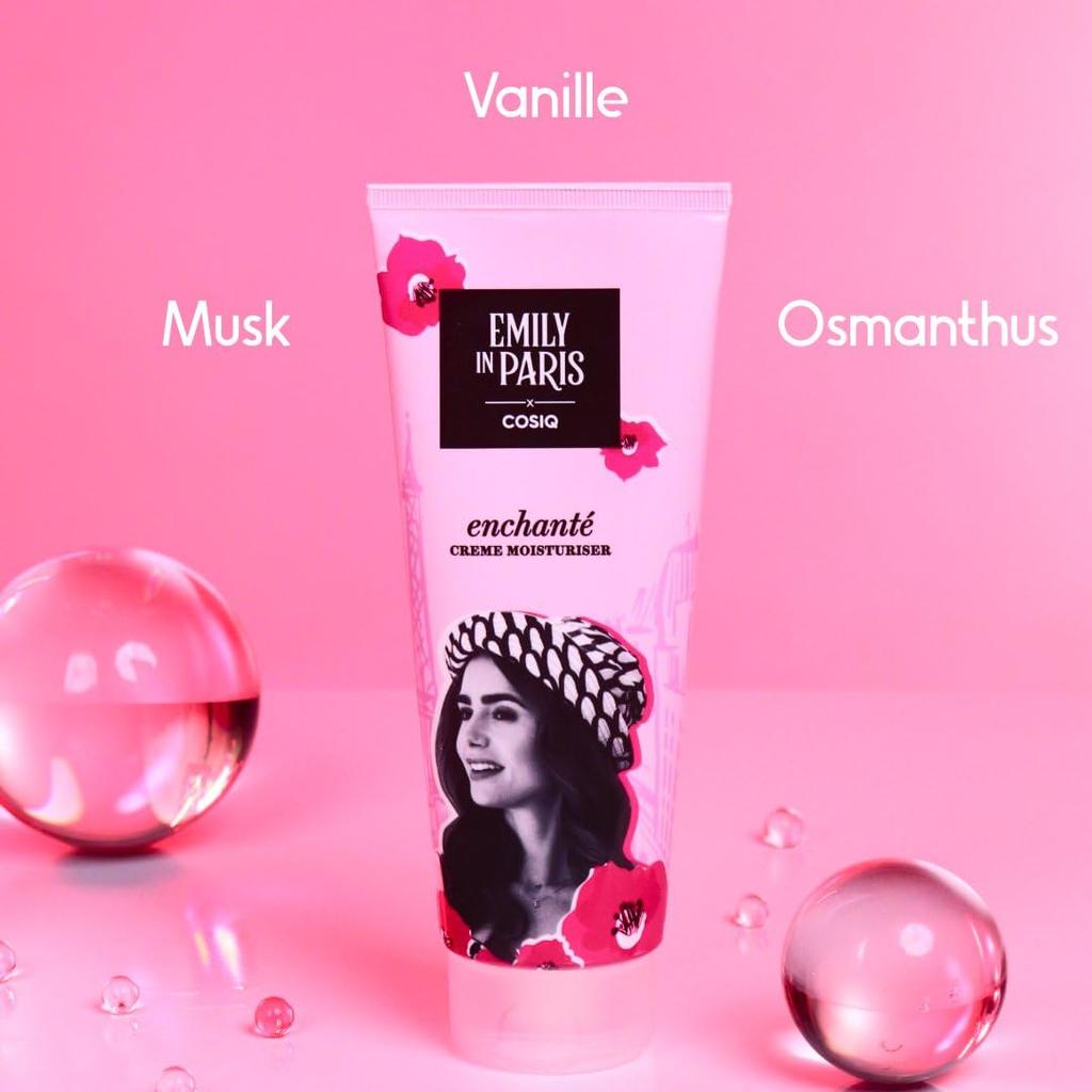 Cos-IQ Emily In Paris Enchante Soft Light Moisturizer Cream 200ml Daily Hydration Face Hand And Body Skin Care Lotion