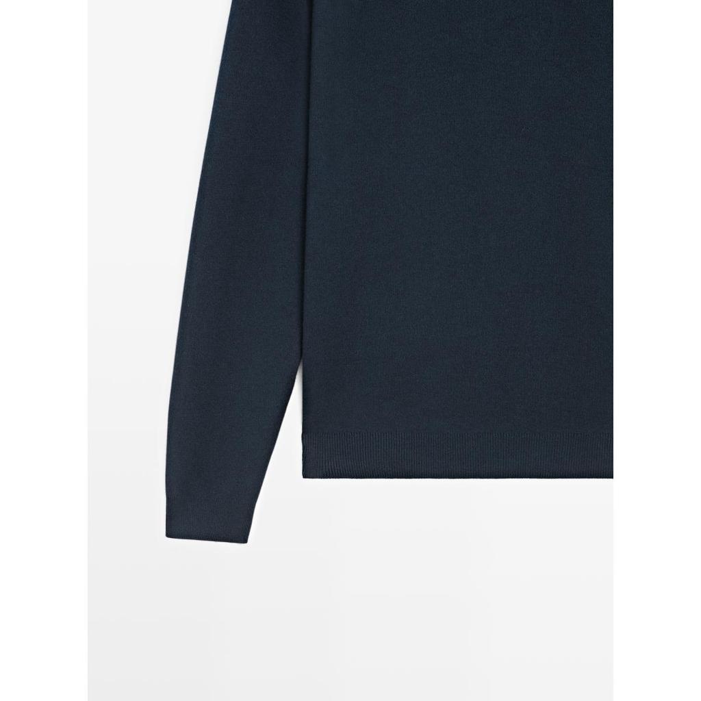 Masimodutti Round Neck Cotton Knit Sweater