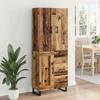 Highboard with Drawers 2 pcs Reclaimed Wood Look 69.5 x 34 x 180 cm