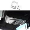 For Cadillac CT4-V CT4 2020-2025 ABS Silver Front Reading Light Frame Trim 2PC