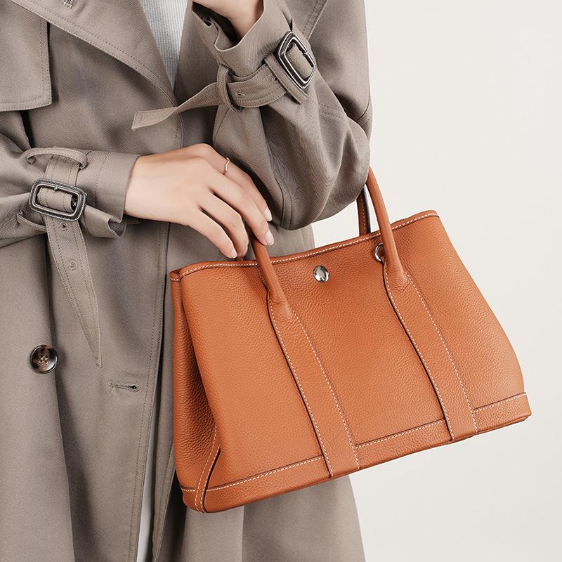 Leather Women's Bag Single Shoulder Straddle Tote Bag Everything Garden Bag Tote Bag Shopping Bag Bucket Bag