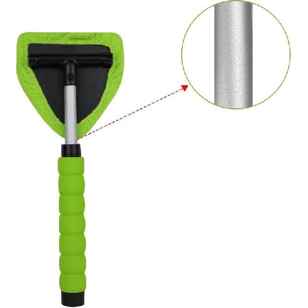 Windshield Cleaning Tool, Microfiber Car Window Cleaner with 4 Reusable and Washable Microfiber Pads and Extendable Handle Deals