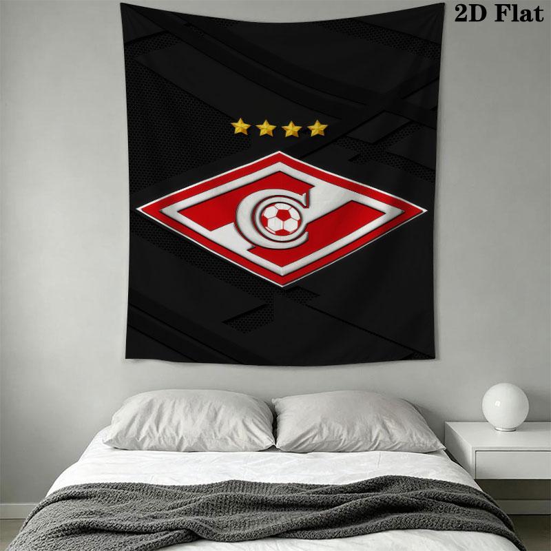 Spartak Moscow Might Wall Hanging Printed Fabric Blanket Decorative Tapestries for Bedroom Living Room Home Decor