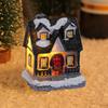 Mini Led Christmas Village Houses Building Xmas Winter Village Town Buildings Collection Home Indoor Room Decoration Xmas Gifts