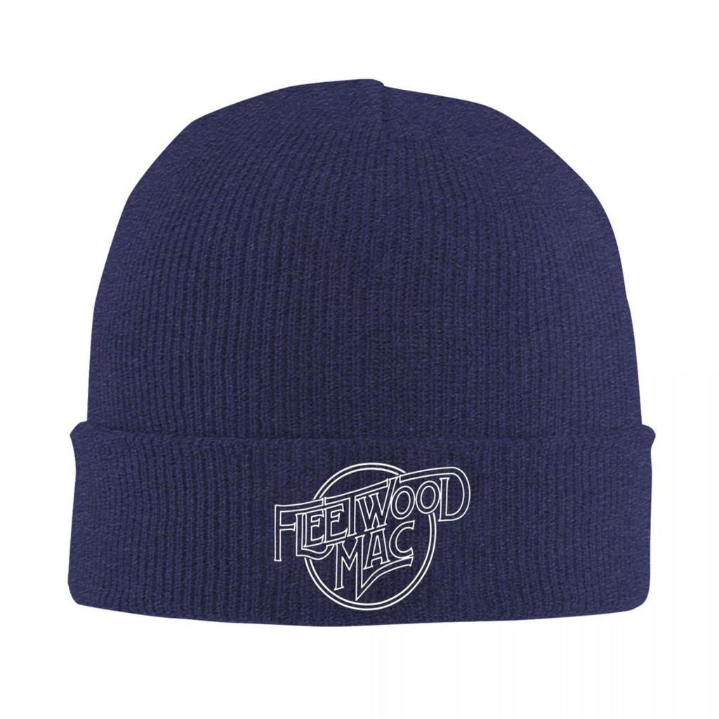Classic Fleetwood Mac Logo Warm Knitted Cap Winter Knit Bonnet Hat Skullies Beanies Hip Hop Caps for Unisex