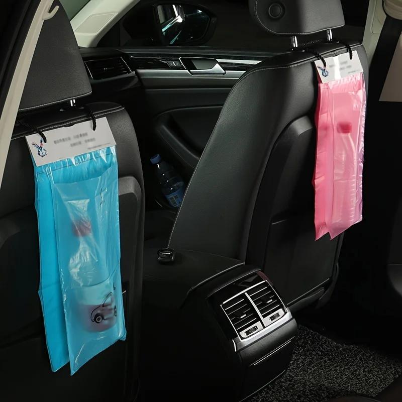 50PCS Car garbage bag adhesive disposable creative car storage hanging car garbage bin car interior supplies