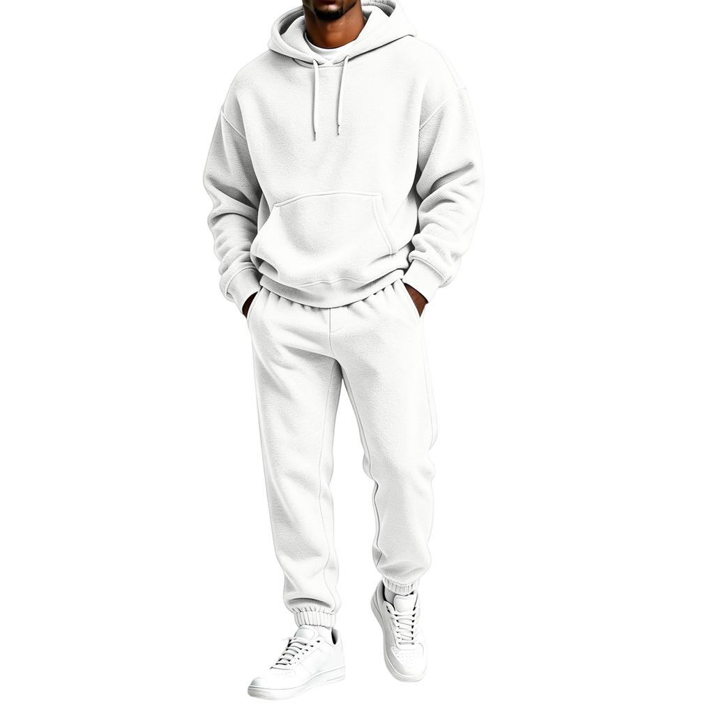 Herren Kapuzenpullover Sweatshirt Jogginghose Zweiteiliges Set