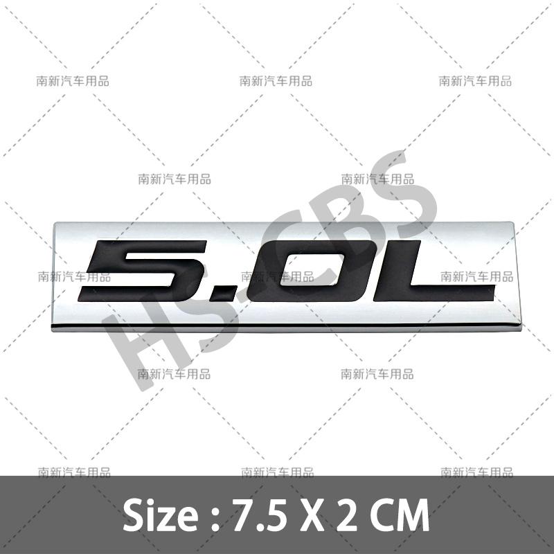 fsbn3 3D Metal 4.0L 4.6L 4.7L 5.0L 5.3L 5.7L Car Rear Trunk Emblem Badge For Jepp Dodge  Volvo Ford Cadillac Chevrolet  Honda Toyota