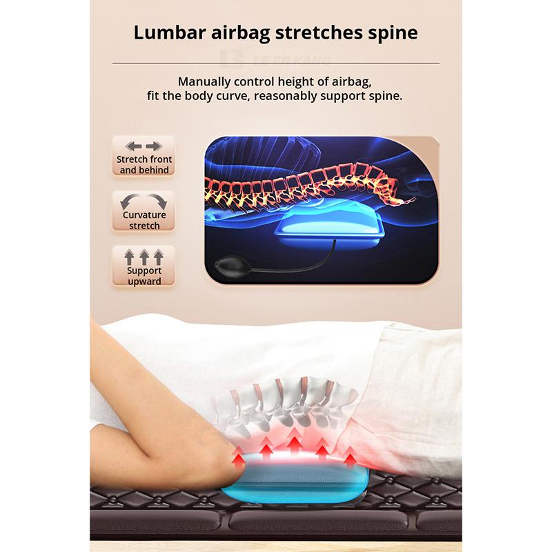 Electric Vibration Massage Mattress Heating Infrared Massage Mat Kneading Massage Cushion For Neck Back Foot Full Body Pain Relief Relaxation
