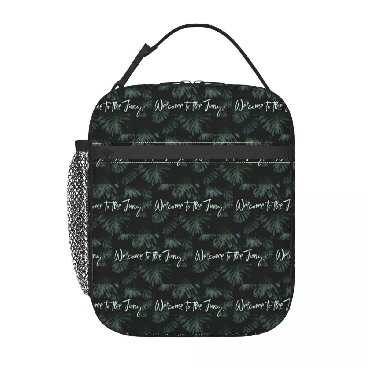 Bienvenue dans la Jungle Sac à Lunch Isolé Numérique Tropical pour Femmes Enfants Boîtes Alimentaires Portables Boîte à Lunch Thermique Sac Fourre-tout One Size